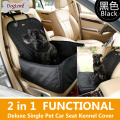 2 in 1 Premium Pet Car Seat Waterproof Car Front Seat Crate Cover